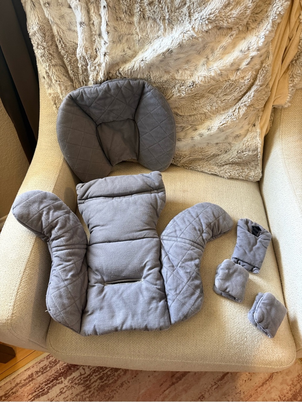 Nuna Pipa Series Infant Car Seat Insert - Gray